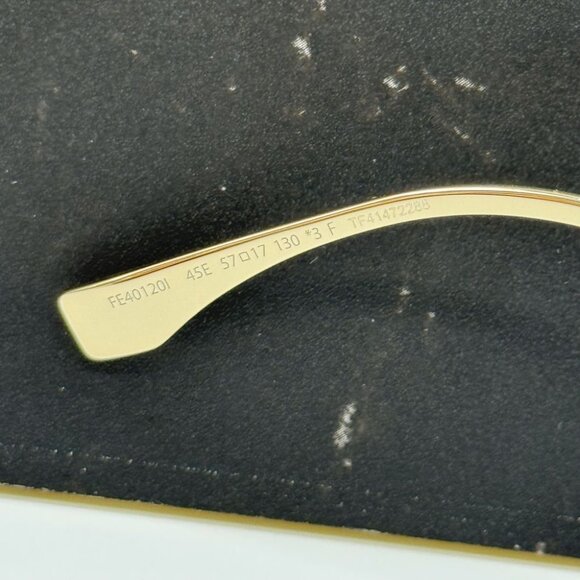 NEW FE40120I 45E FENDI SUNGLASSES SHINY BROWN WOMEN EYEWEAR FENDI - Picture 9 of 11